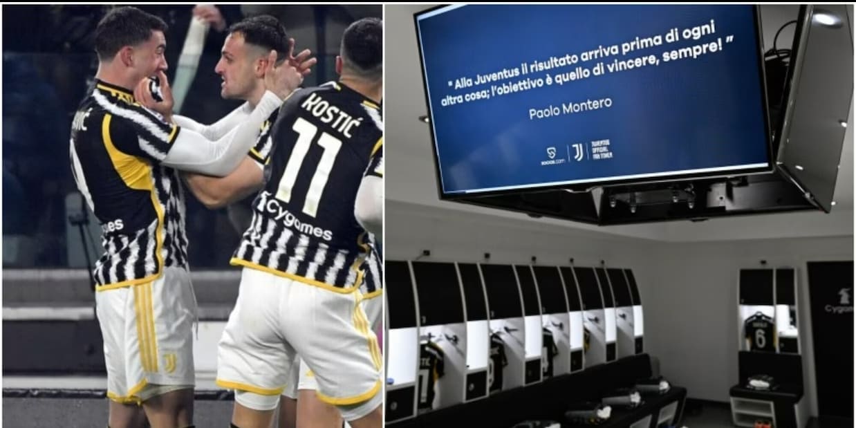 Juve-Napoli, nello spogliatoio bianconero compare la frase di un ex giocatore per caricare la squadra